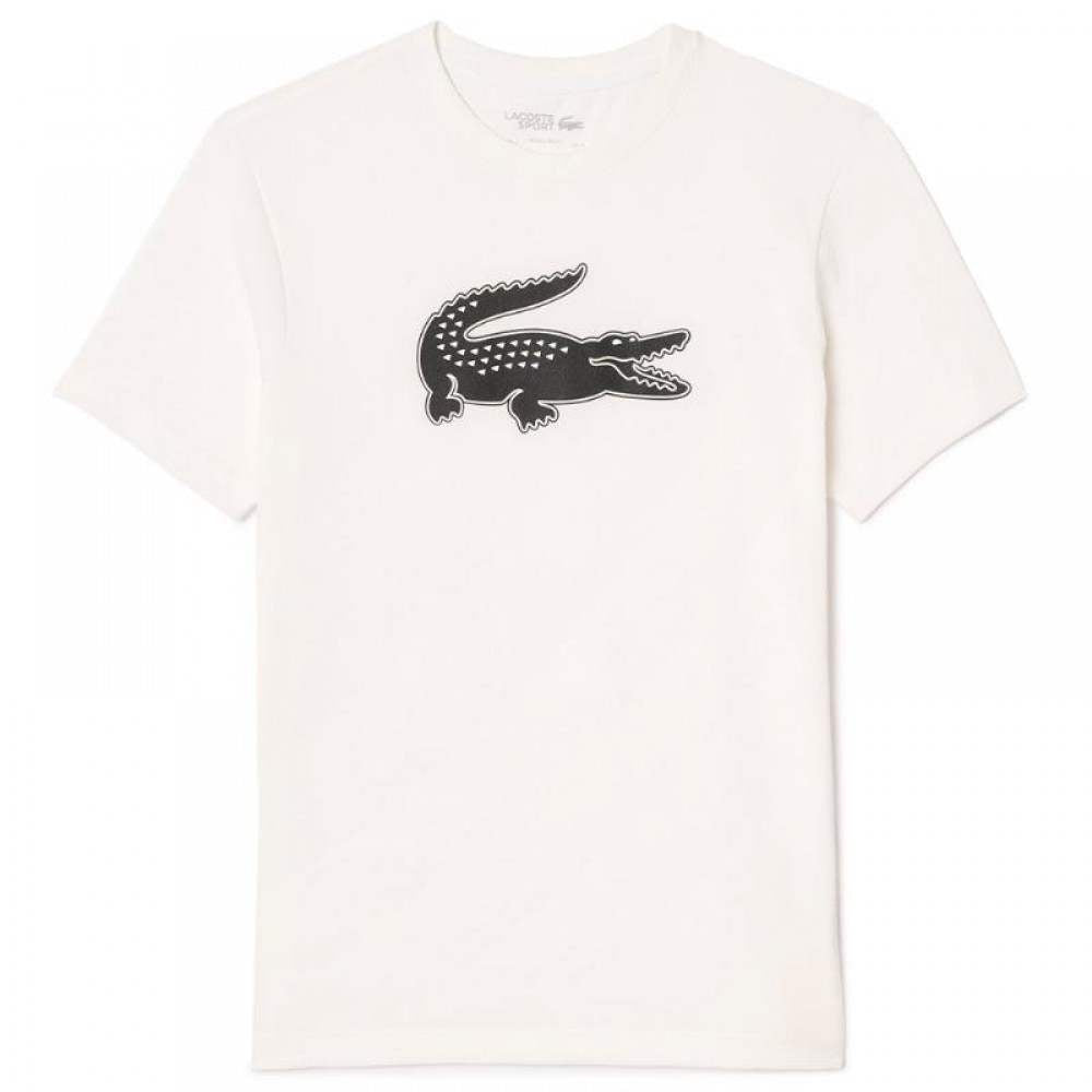 Camiseta Lacoste Sport Blanco Negro