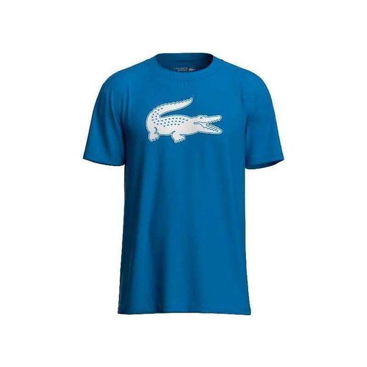 T-shirt Lacoste Sport 3D Crocodile azul branco