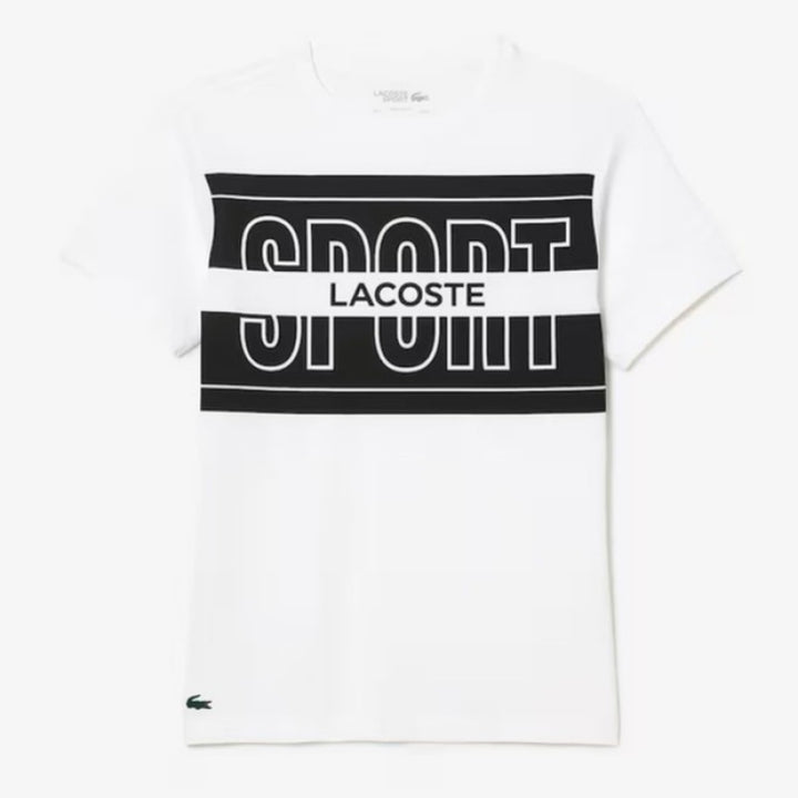 Lacoste Sport Logo White Black T-shirt