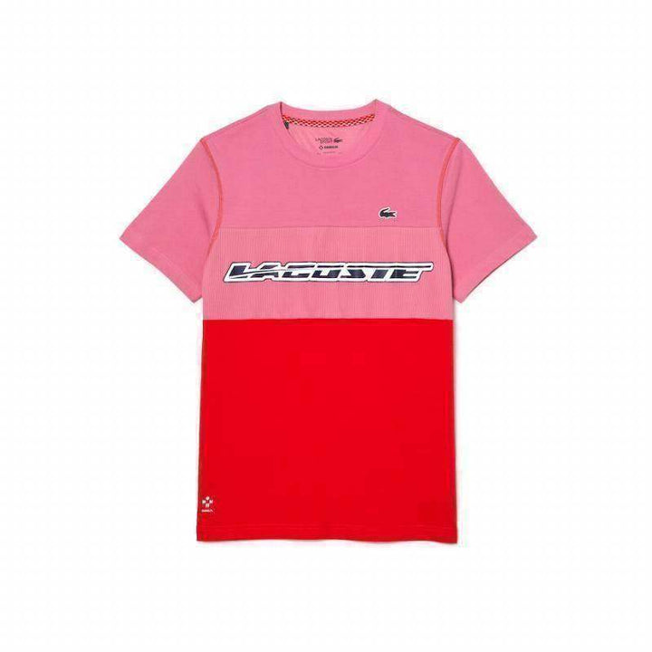 Lacoste Sport Medvedev T-shirt Pink Red