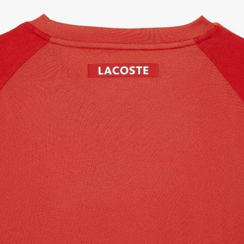 Camiseta Lacoste Sport Piqué Laranja