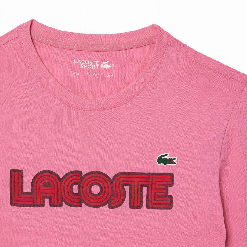 Camiseta Lacoste Sport Rosa Borgonha