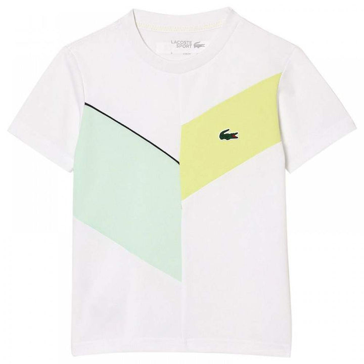 Lacoste Sport Regular Fit Seamless T-shirt White Green