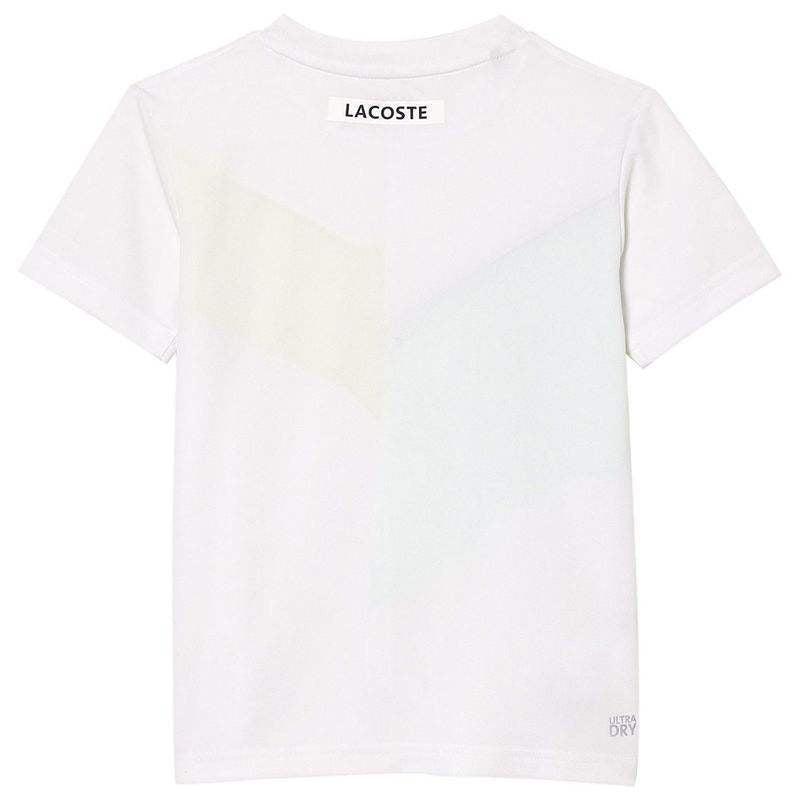 Lacoste Sport Regular Fit Seamless T-shirt White Green