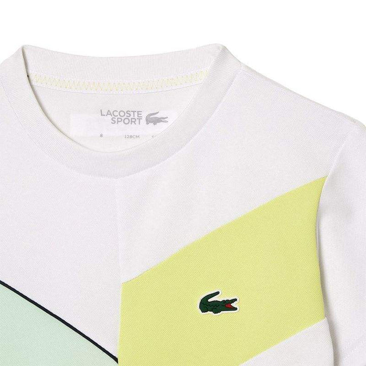 Lacoste Sport Regular Fit Seamless T-shirt White Green