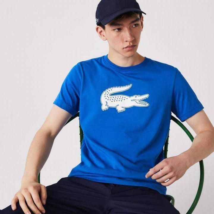 Camiseta Lacoste Sport Azul Respirável