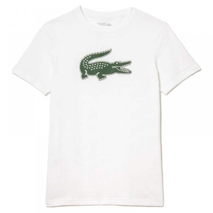 Camiseta Lacoste Sport Transpirable Blanco Verde