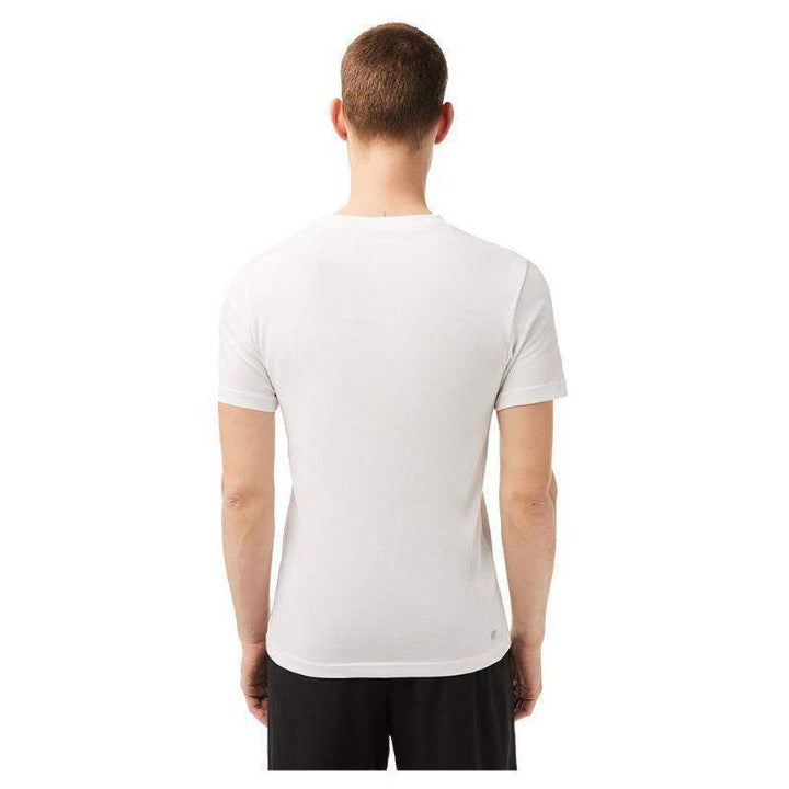 T-shirt Lacoste Sport respirável branco verde