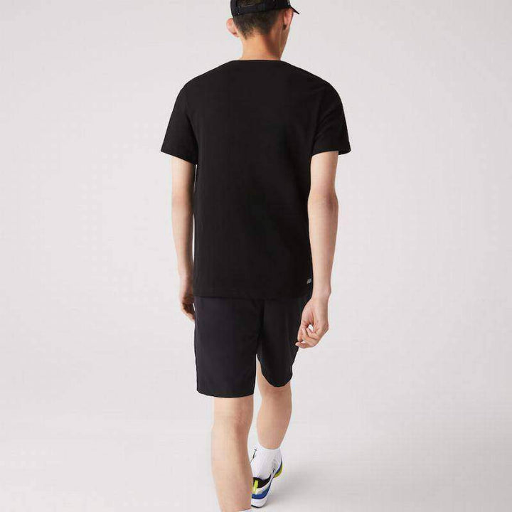 T-shirt Lacoste Sport respirável preto