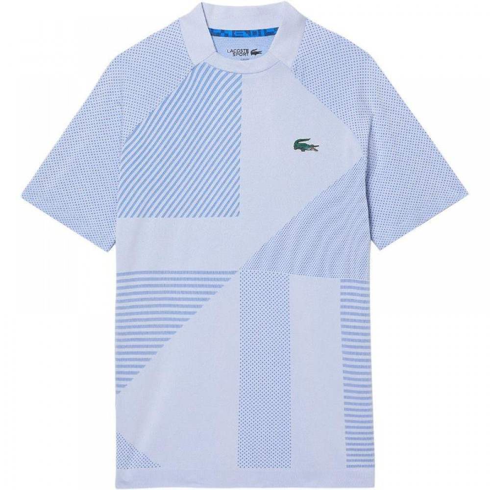 Camiseta Lacoste Team Tecnica Azul Claro