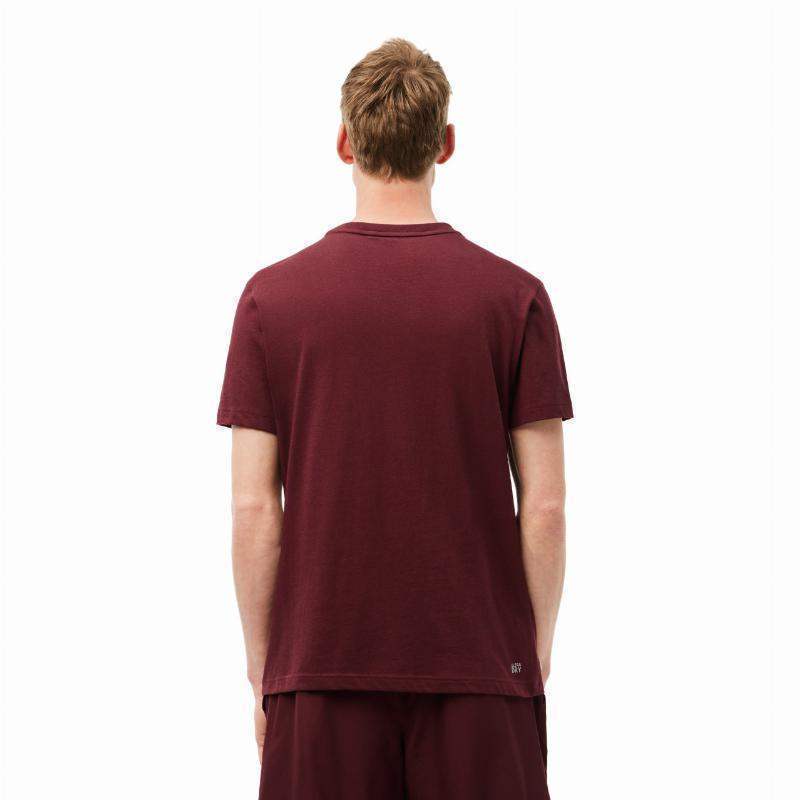 Lacoste Camiseta Ultra Dry Bordeaux