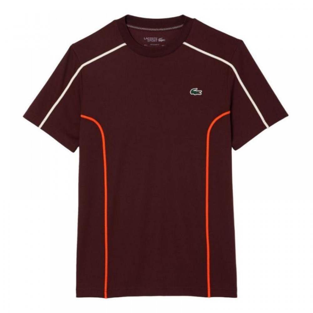 Lacoste Ultra Dry Pique T-shirt Bordeaux