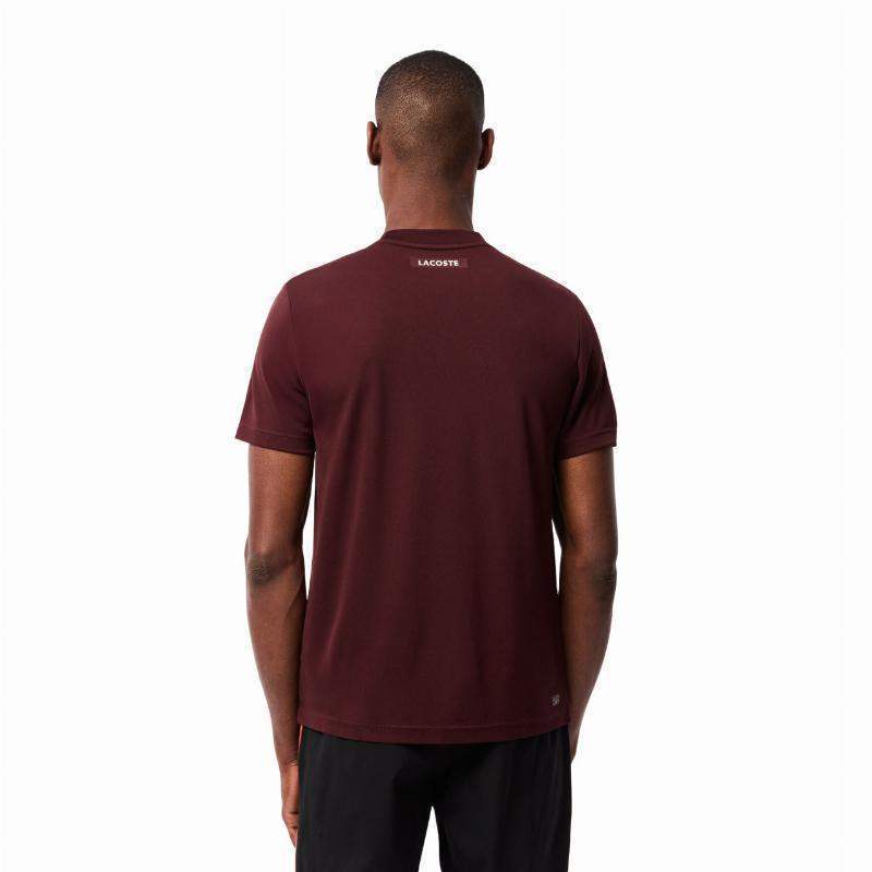 Lacoste Ultra Dry Pique T-shirt Bordeaux