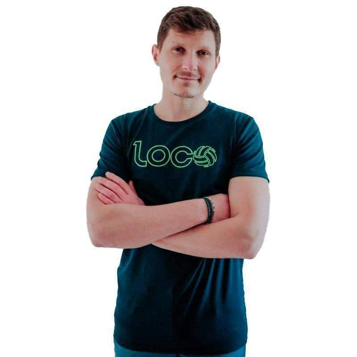 Loco Marco Lenders Navy Green T-shirt