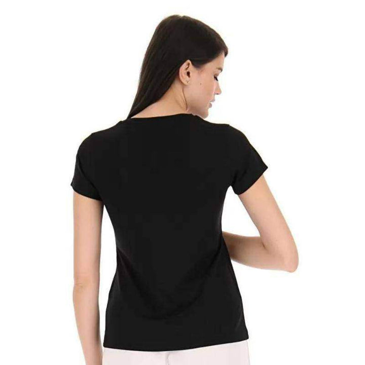 Camiseta feminina preta Lotto MSP II