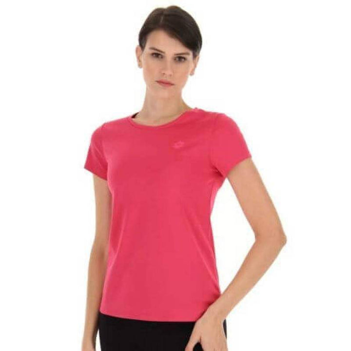 Camiseta feminina Lotto MSP II rosa fluor