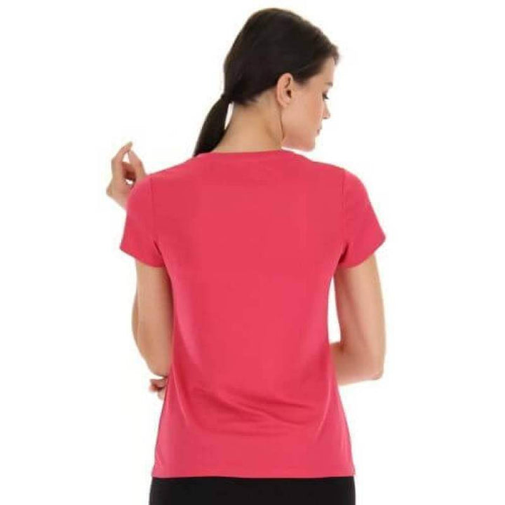 Camiseta feminina Lotto MSP II rosa fluor