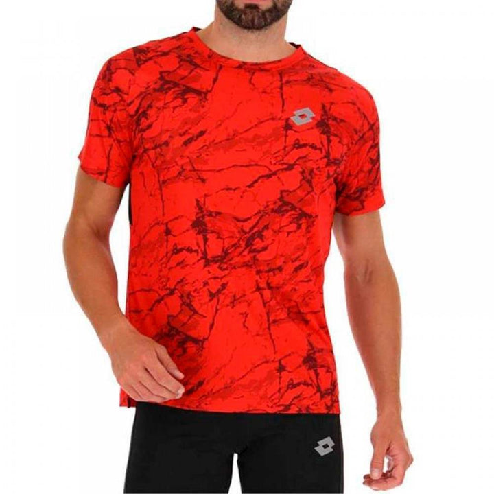 Camiseta Lotto Run Fit Flame vermelha