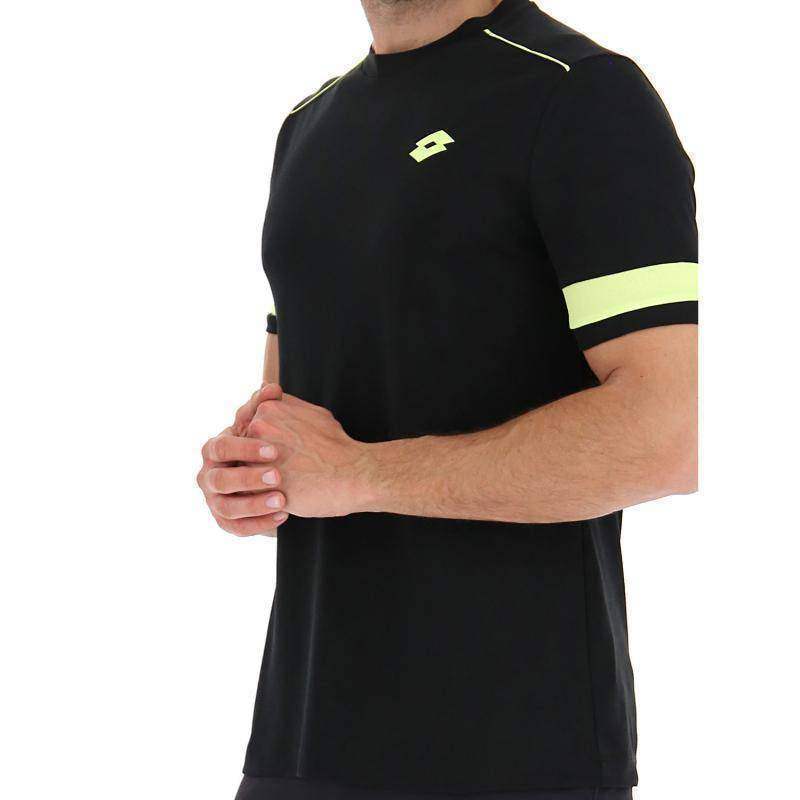 Lotto Superrapida V T-shirt Black Yellow Fluor