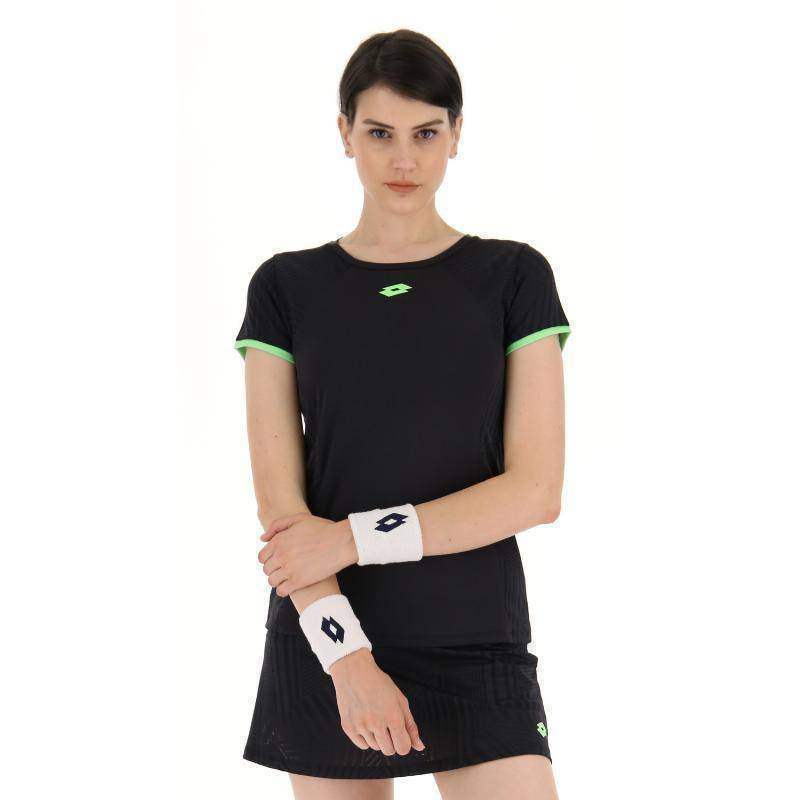 Lotto Superrapida V Black Apple Green Women's T-shirt