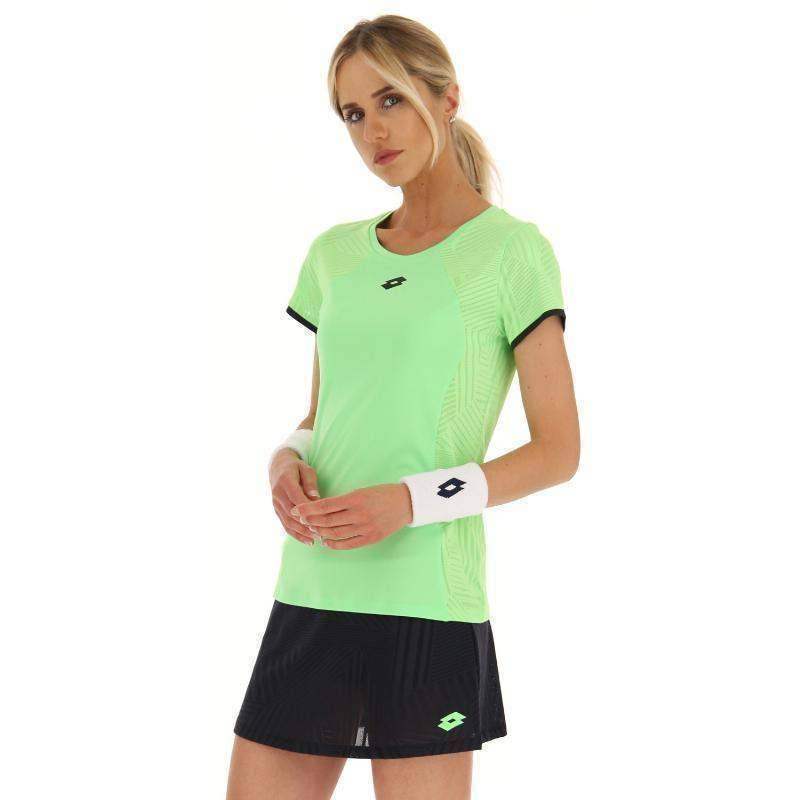 Camiseta feminina Lotto Superrapida V verde maçã