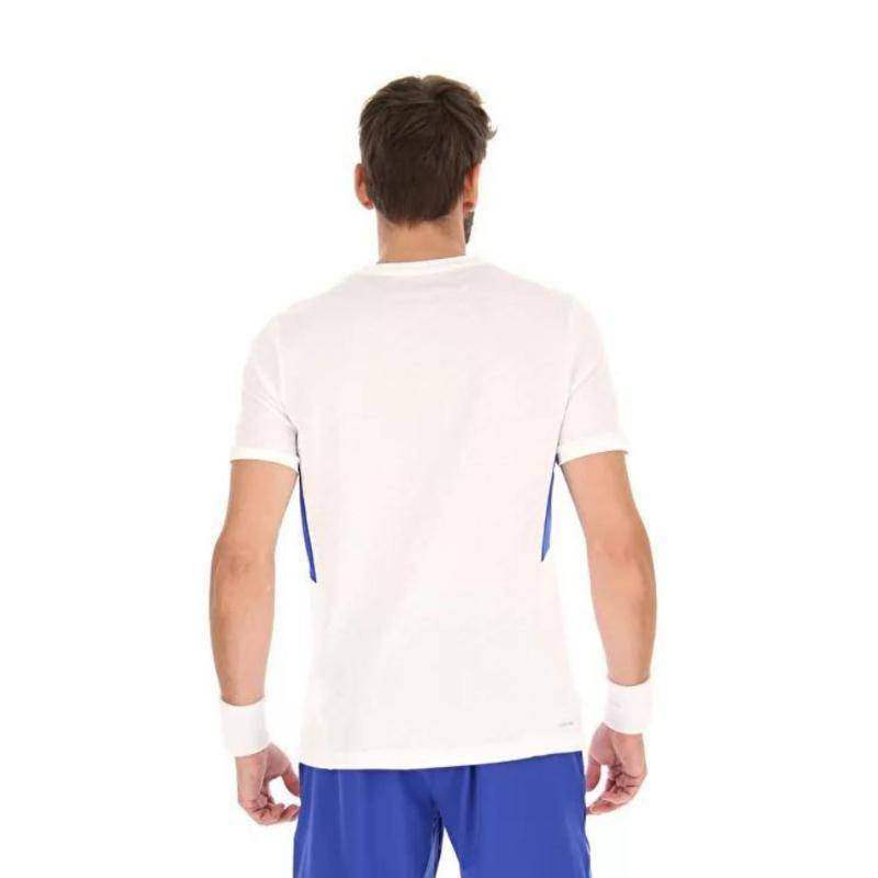 Lotto Tech I D2 White Gloss Blue T-shirt