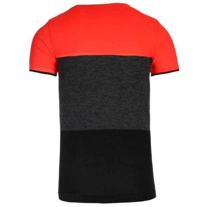 Camiseta sem costura Lotto Tech preto coral