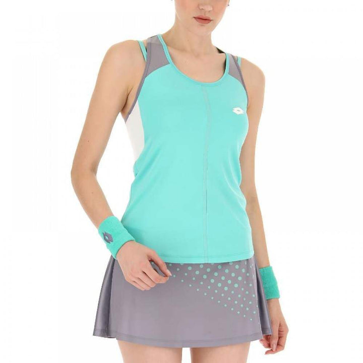 Camiseta feminina Lotto Top IV verde turquesa cinza