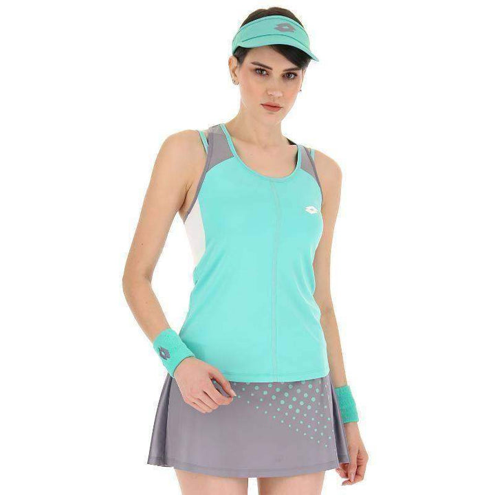 Camiseta feminina Lotto Top IV verde turquesa cinza