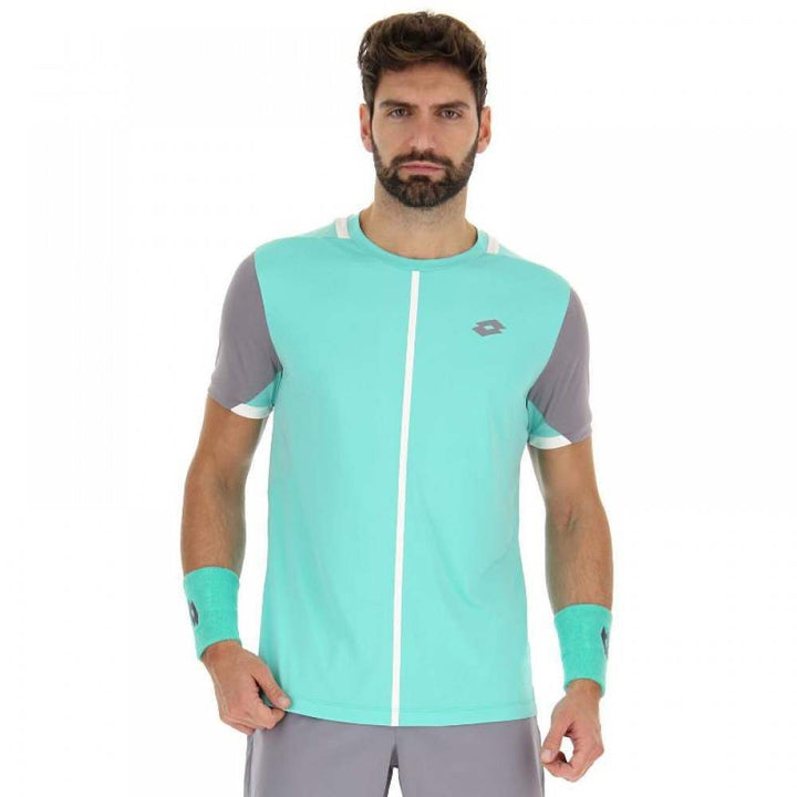 Camiseta Lotto Top IV Verde Turquesa Gris Plata