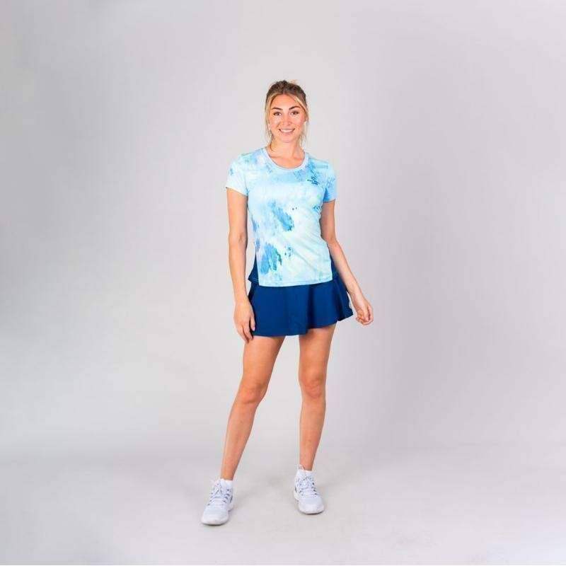 Bidi Badu Padel Eve Aqua Dark Blue Sleeve T-Shirt