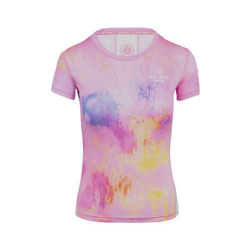 Bidi Badu Padel Eve Sleeve T-shirt Pink White