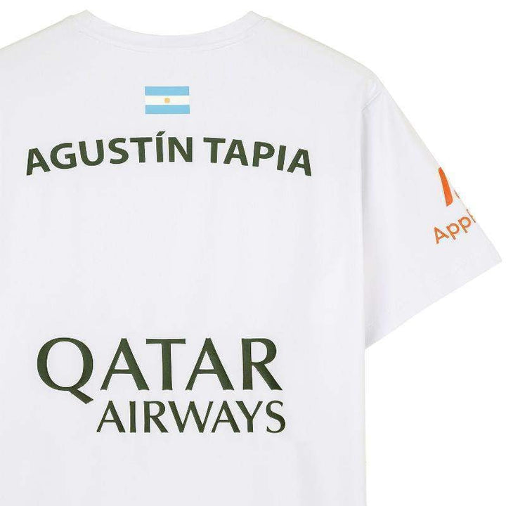 Nox Agustin Tapia Sponsors AT10 White 2024 T-shirt