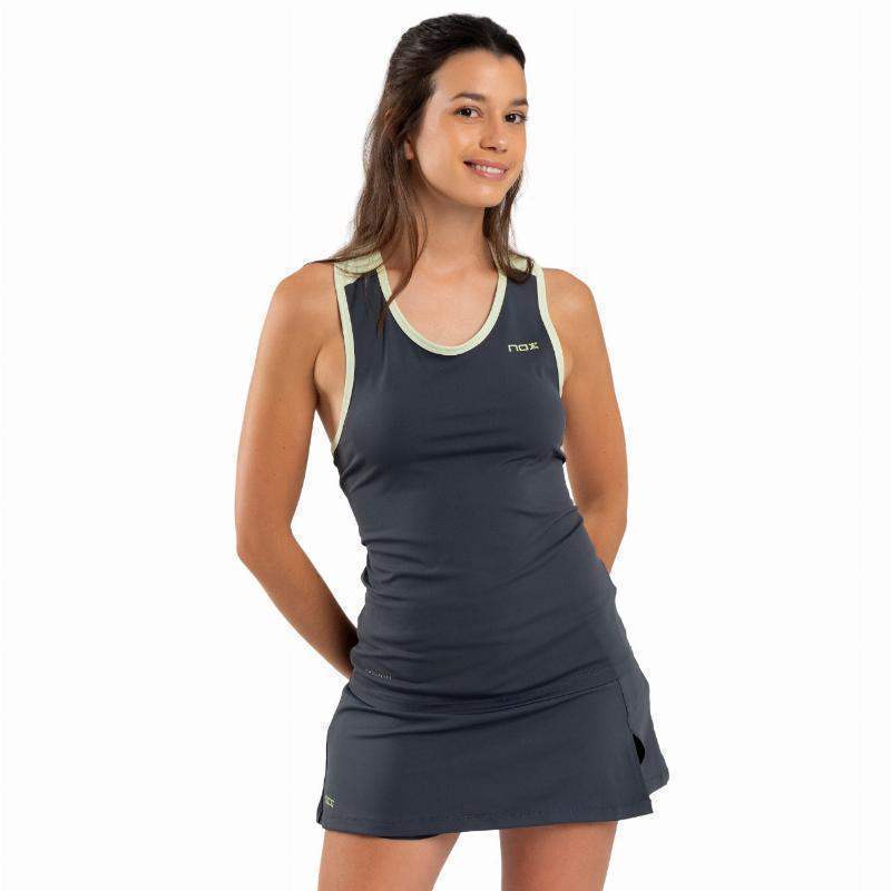 Camiseta feminina Nox Pro cinza carbono