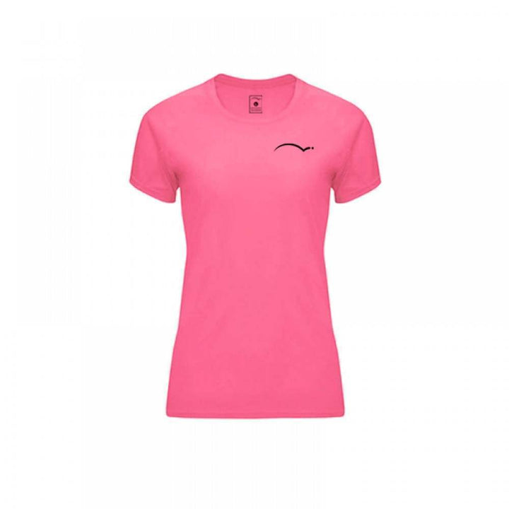 Camiseta feminina PadelPoint Tournament rosa Fluor