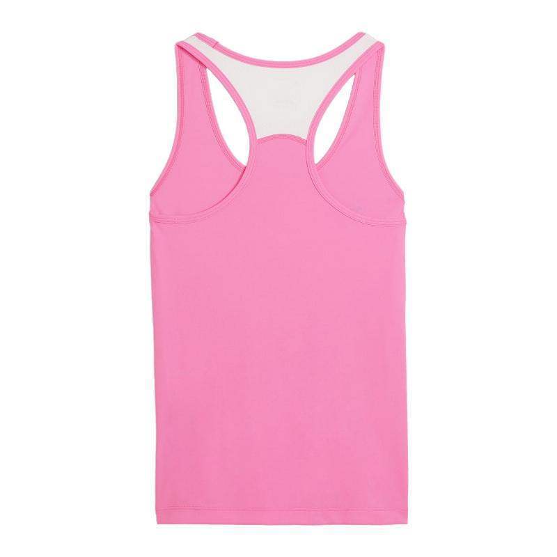 Camiseta feminina Puma rosa branca