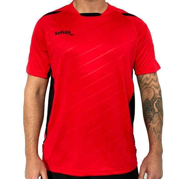 T-shirt Softee Play vermelho preto