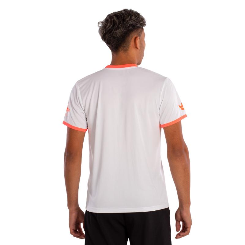 Camiseta Softee Tipex Branco Coral Fluor
