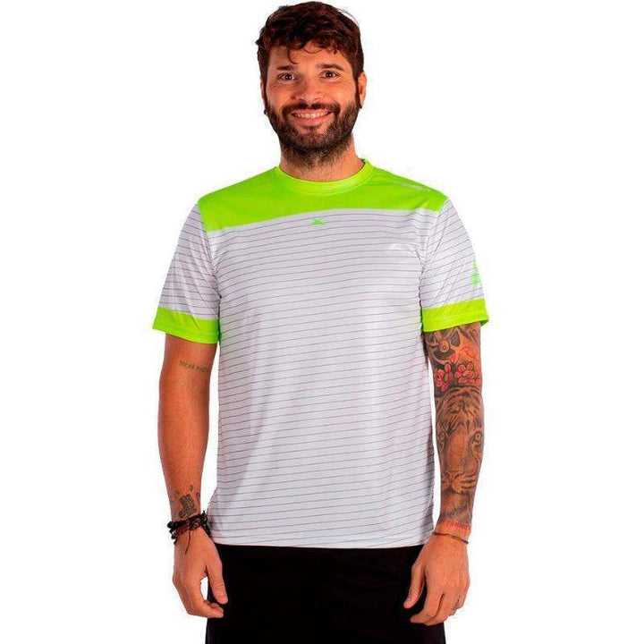 Camiseta Vibora Black Mamba X Anniversary Branco Amarelo Fluor