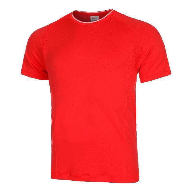 Camiseta Wilson Team Seamless Crew vermelha