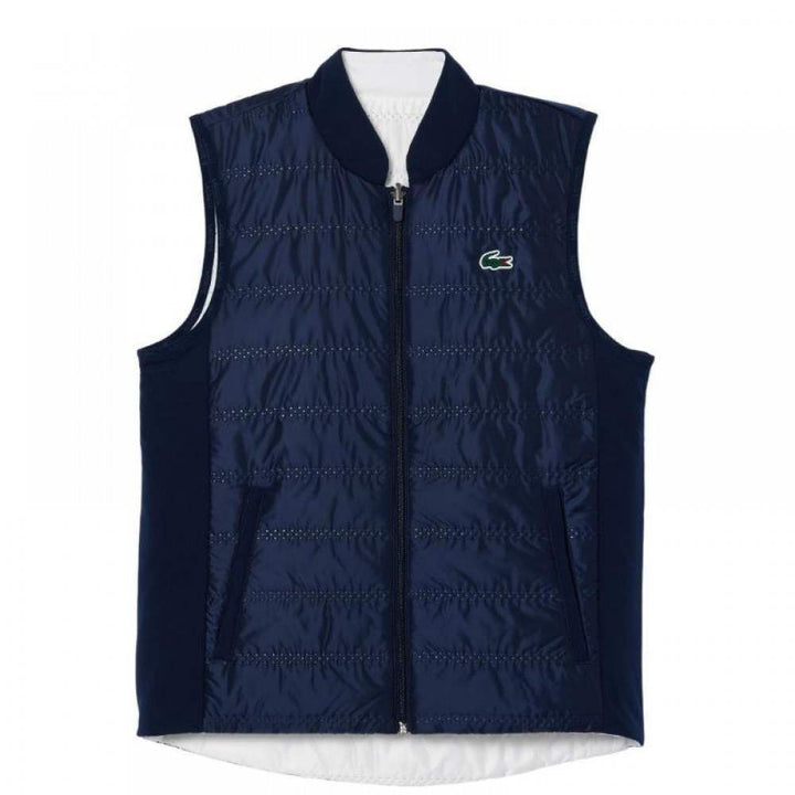 Lacoste Slim Fit Vest Navy Blue White Women