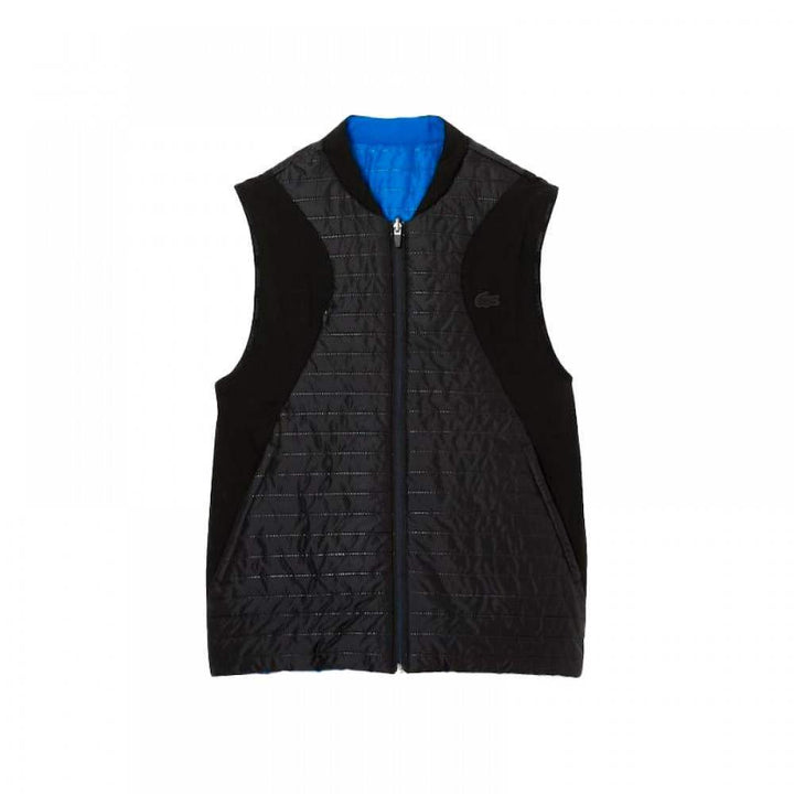 Lacoste Sport Reversible Padded Vest Black Blue