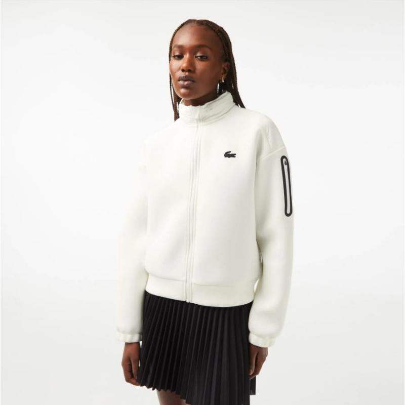 Chaqueta Lacoste Sport Loose Fit Blanco Mujer