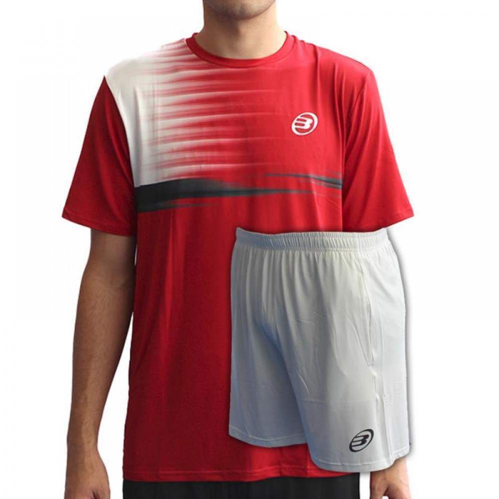 Conjunto Bullpadel Winner Performance Branco Cereja