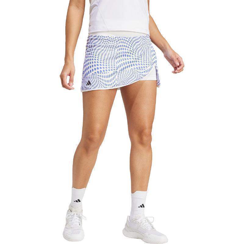 Falda Adidas Club Graph Blanco Azul