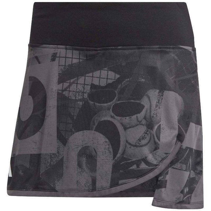 Adidas Club Graph Skirt Black Carbon Gray