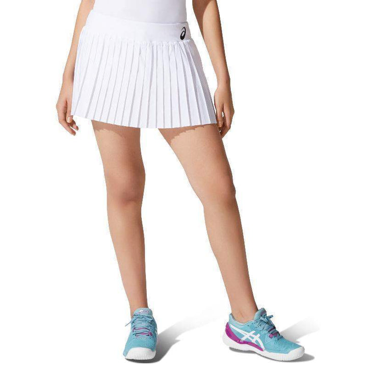 Saia Asics Match Pleats Branco Brilhante