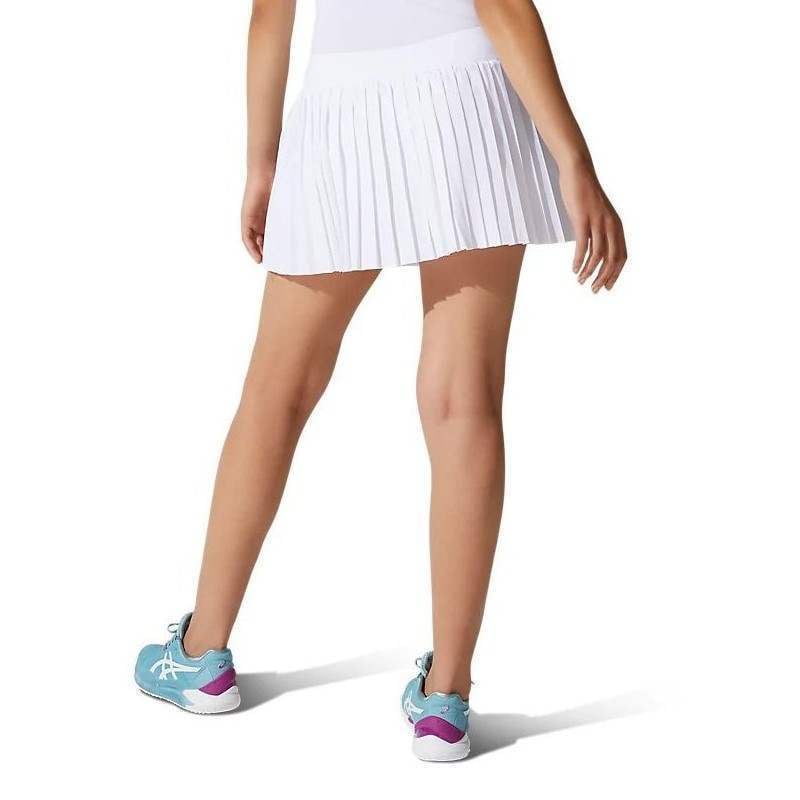 Falda Asics Match Pleats Blanco Brillante