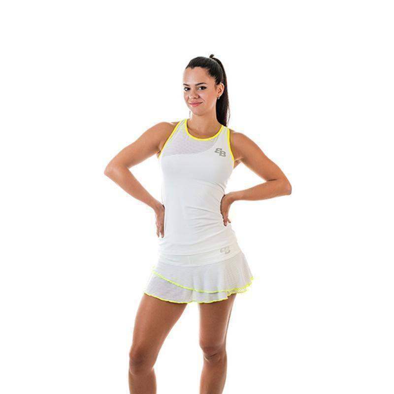 BB Aries Skirt White Yellow Fluor