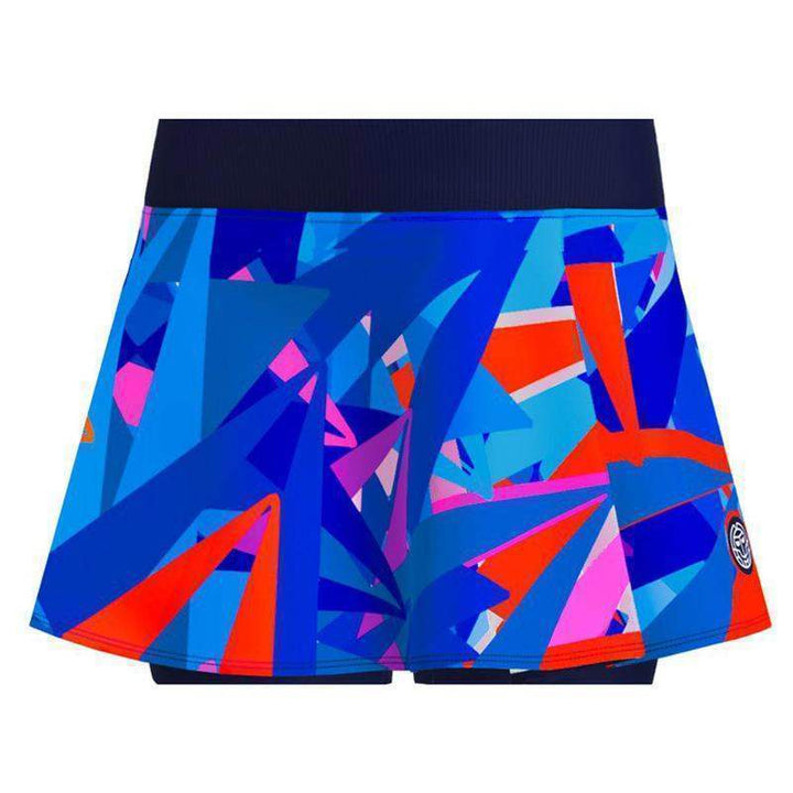 Bidi Badu Spike Printed Wavy Skirt Dark Blue